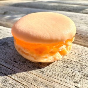 Macaron Savon Fourré – Mandarine – 30g