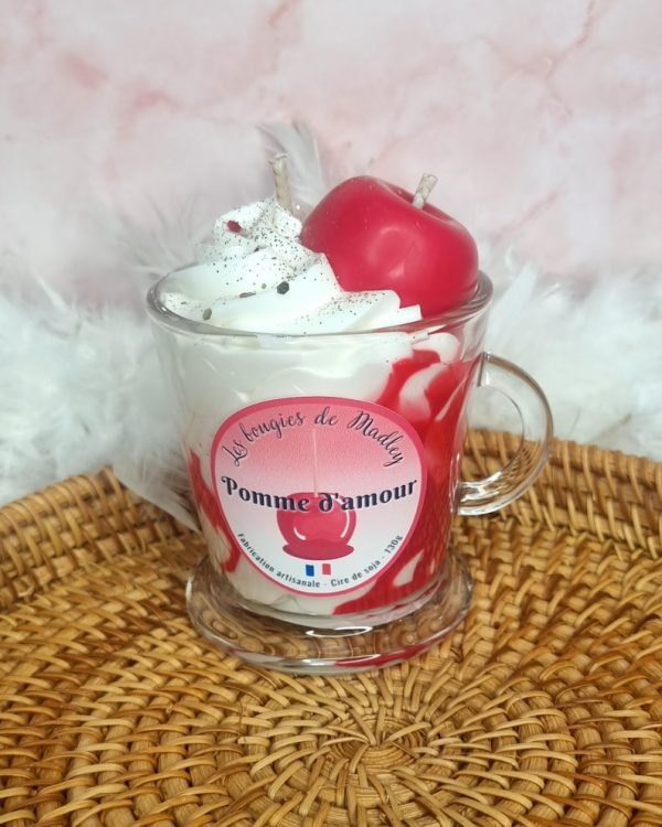 Bougie tasse gourmande Pomme d’Amour